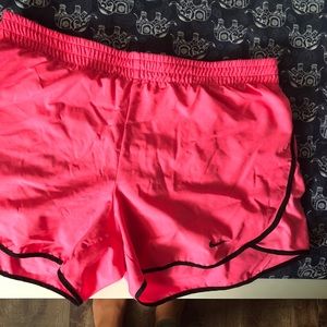 Pink nike running shorts